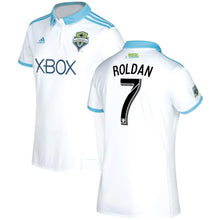 Load image into Gallery viewer, Cristian Roldan Seattle Sounders FC Women's 2017/18 Secondary Jersey - White