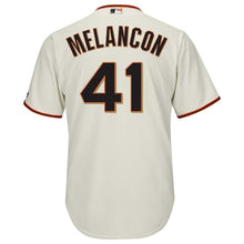 Load image into Gallery viewer, Mark Melancon San Francisco Giants Majestic Cool Base Alternate Player Jersey - Cream