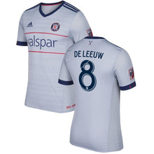 Load image into Gallery viewer, Michael de Leeuw Chicago Fire adidas 2017/18 Secondary Authentic Jersey - Gray