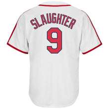 Load image into Gallery viewer, Enos Slaughter St. Louis Cardinals Majestic Cooperstown Collection Cool Base Player Jersey – Light Blue/White